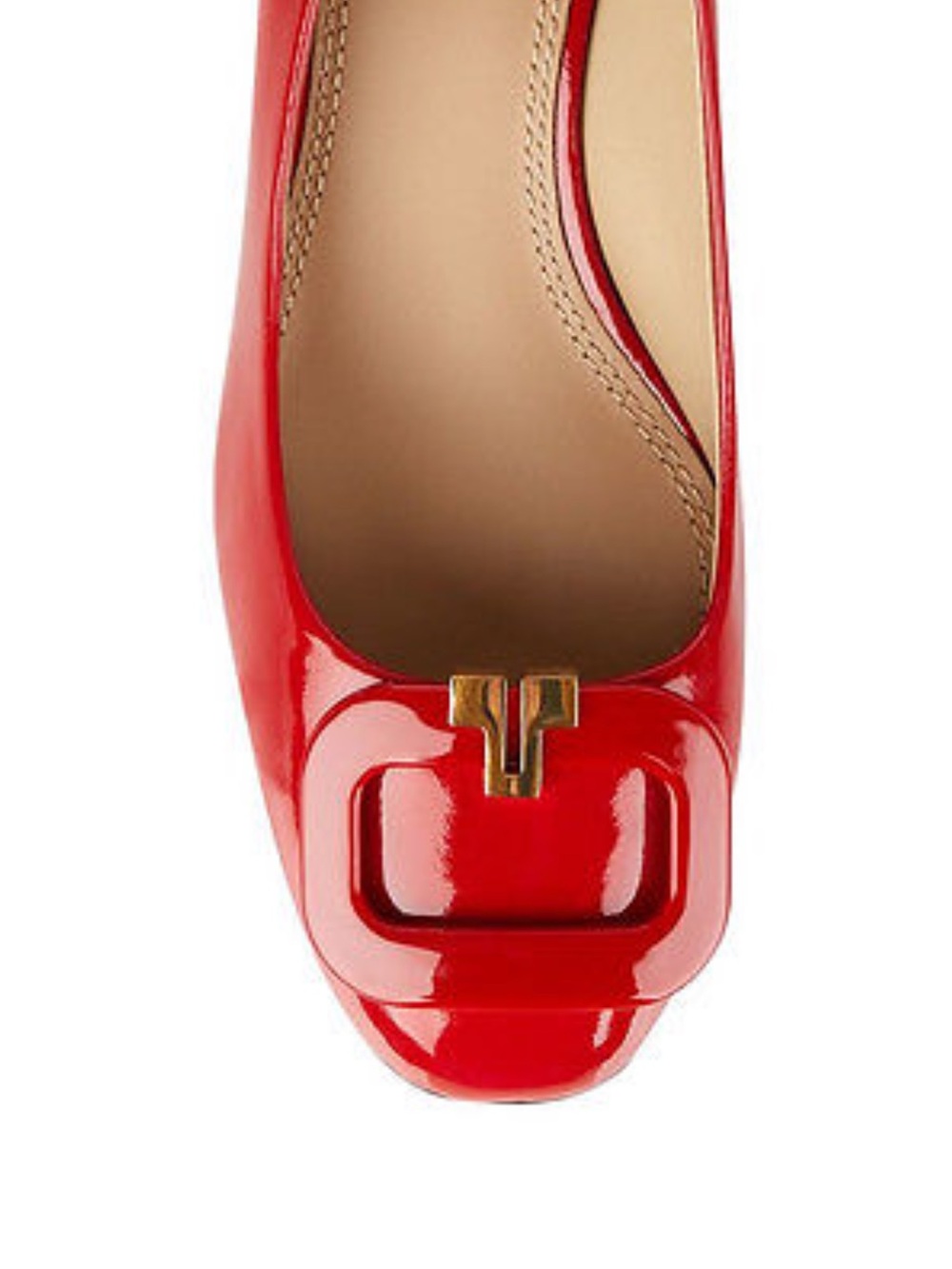 Tory Burch T-Ring Flat Soft Patent Shoes